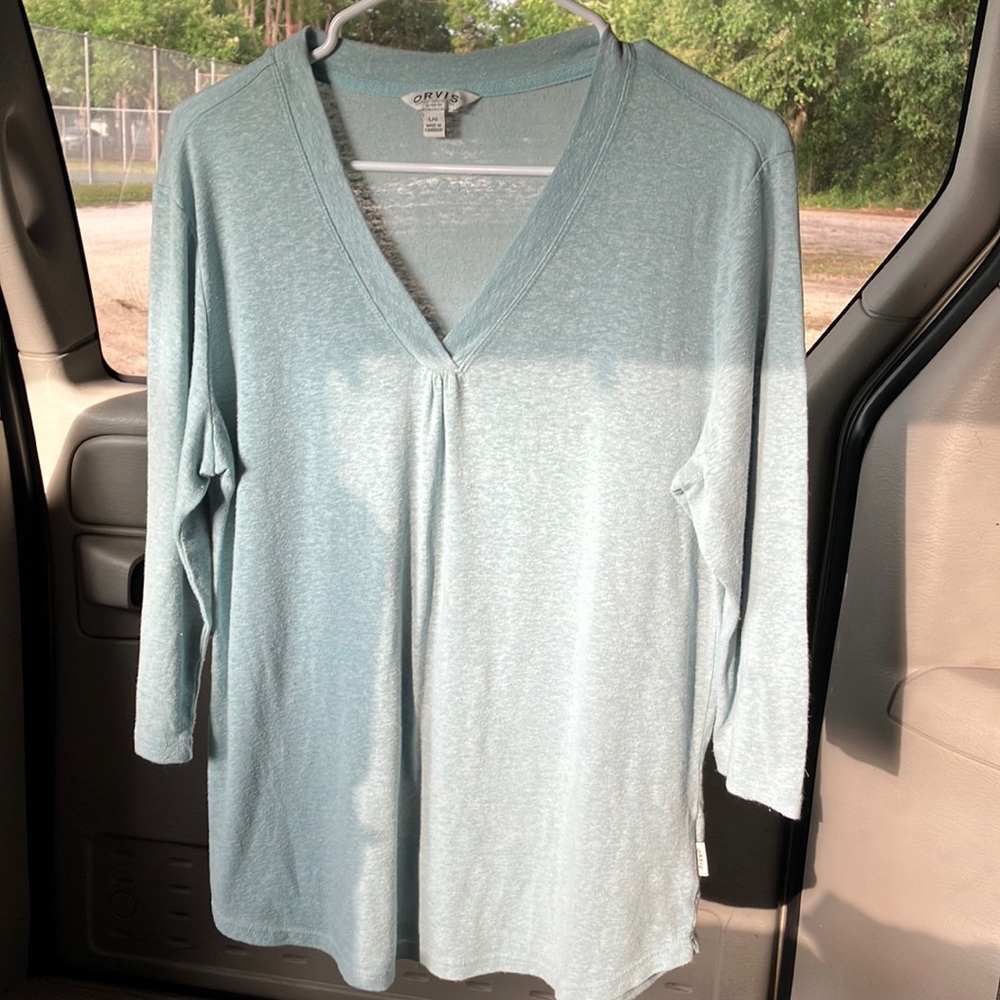 Orvis Woman’s Shirt Made in Cambodia Large